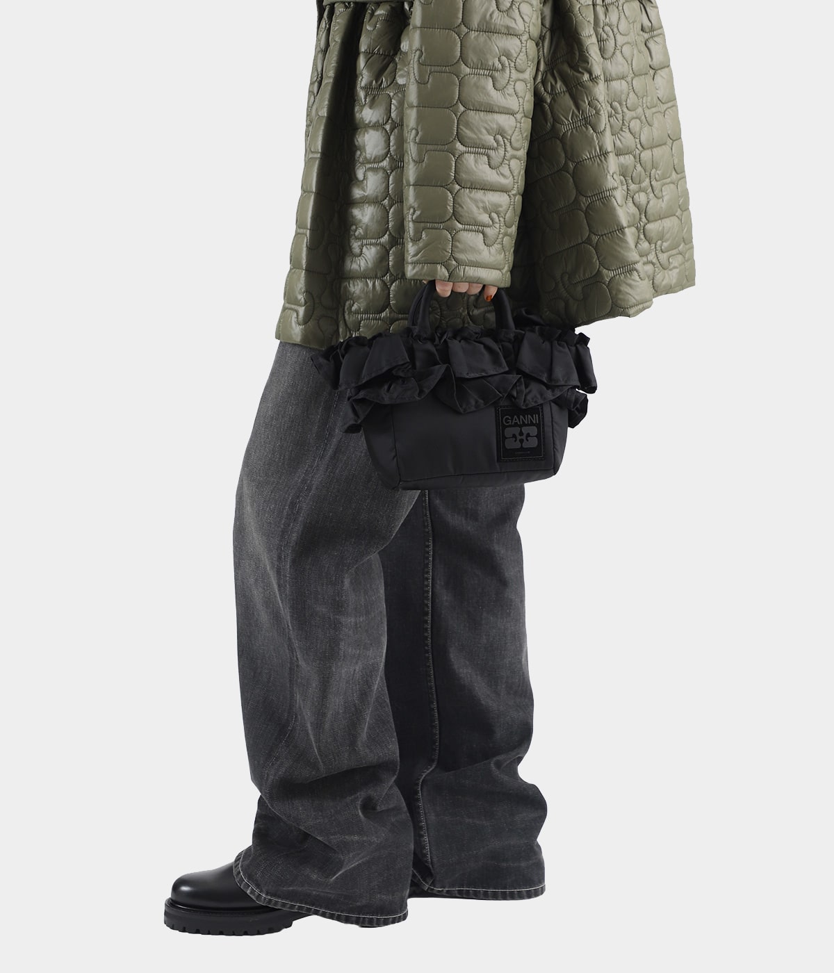 レディース】Mini Shopper Ruffle | GANNI(ガニー) / バッグ