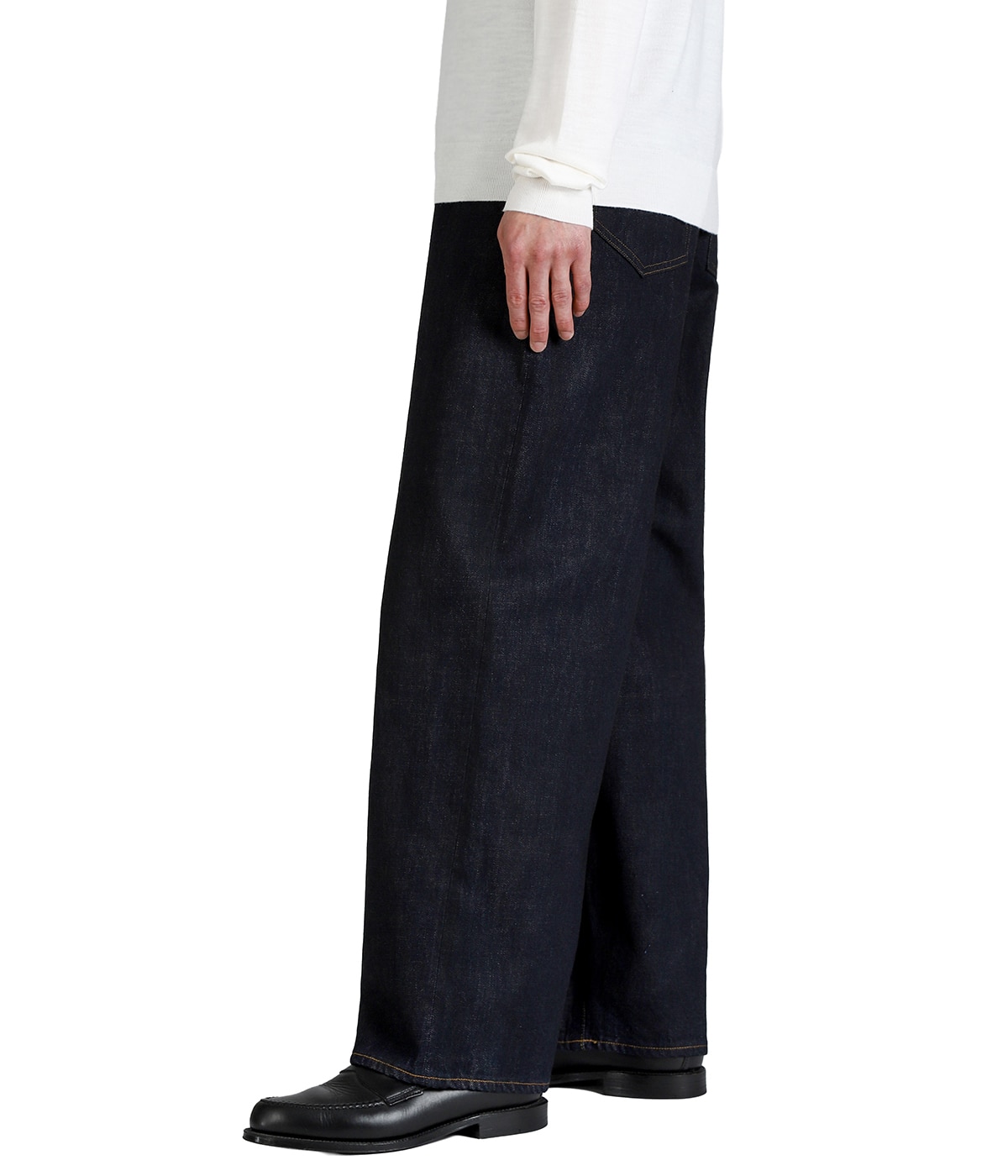 01 SELVEDGE MIDTAPERED 5P DENIM PANTS OW | ANCELLM(アンセルム