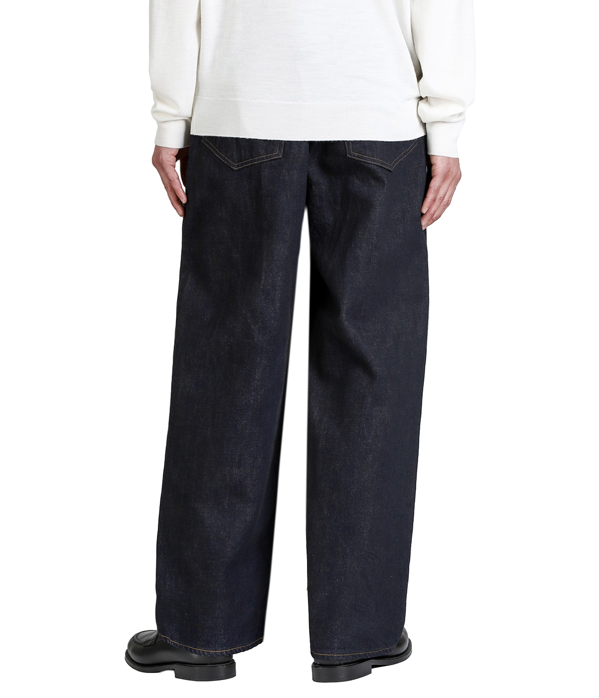 01 SELVEDGE MIDTAPERED 5P DENIM PANTS OW | ANCELLM(アンセルム