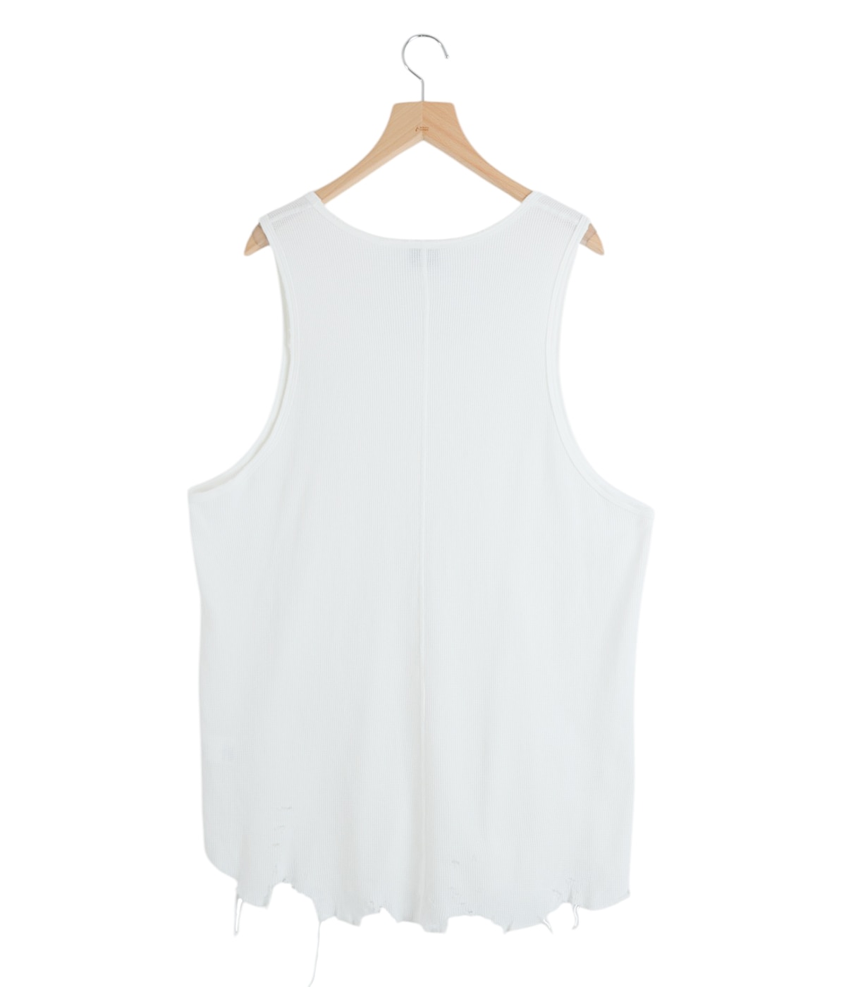 トップス 25SS ANCELLM / DAMAGE WAFFLE TANK TOP ANCELLM - DAMAGE WAFFLE TANK TOP | GRAY | タンクトップ