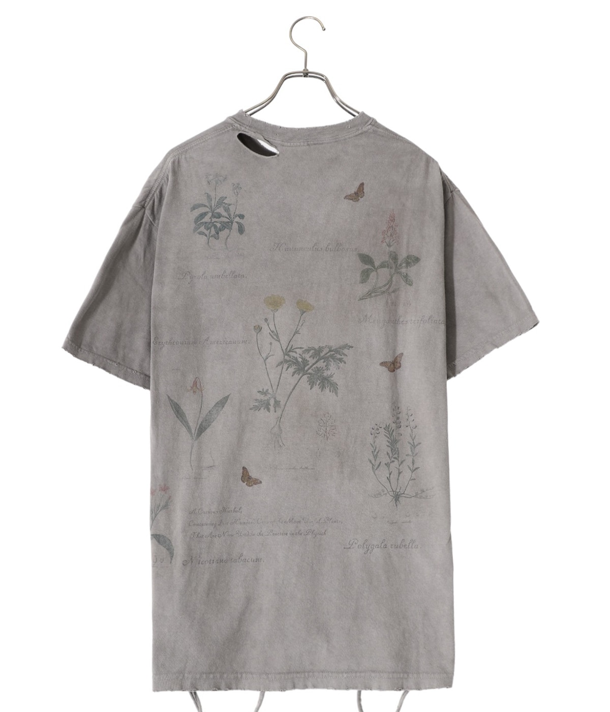 ANCELLM ガーデン トップス カットソー Tシャツ ブラック ２ ANCELLM/アンセルム/EMBROIDERY DYED T-SHIRT | GARDEN