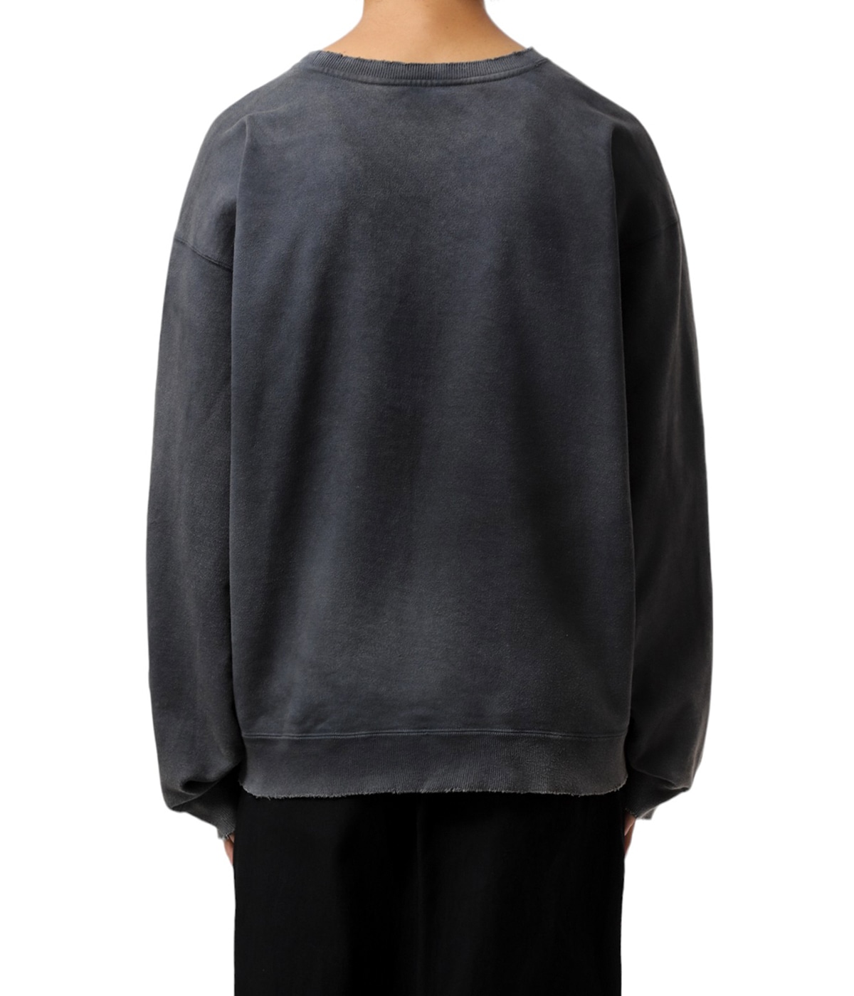 ANCELLM EMBROIDERY UNEVEN OVER SWEATサイズ2 EMBROIDERY UNEVEN OVER SWEAT SHIRT | ref. / Web Store