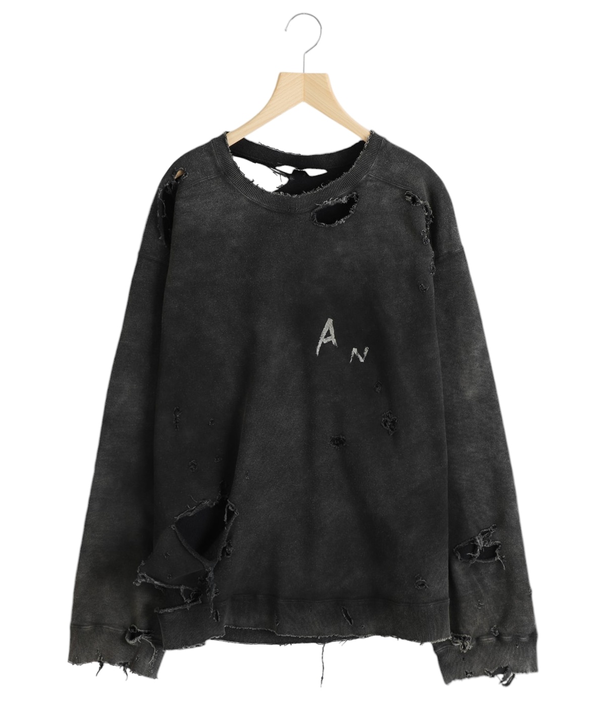 トップス ANCELLM CRASH UNEVEN OVER SWEAT SHIRT ANCELLM CRASH UNEVEN OVER SWEAT | MusterWerk