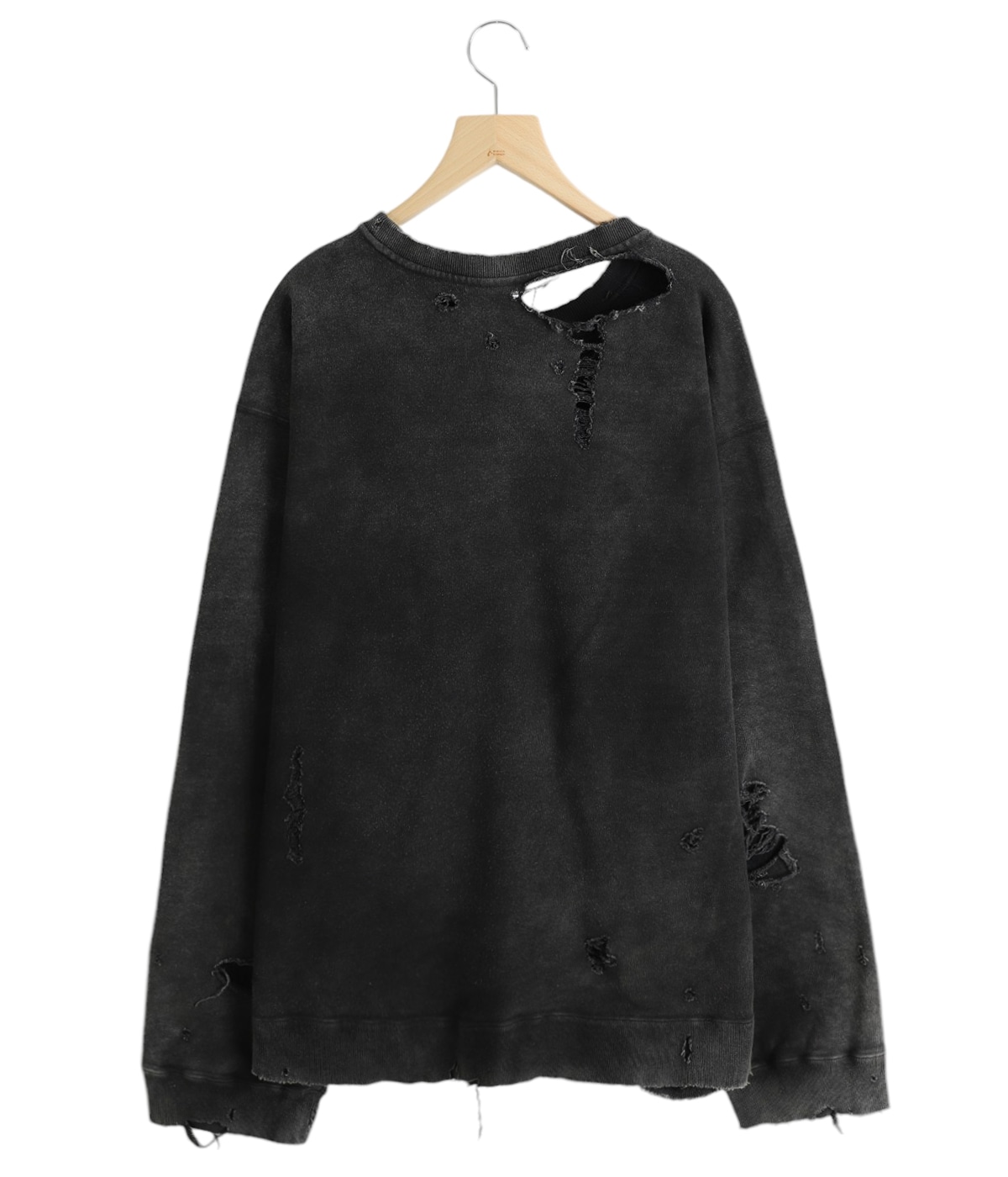 トップス ANCELLM CRASH UNEVEN OVER SWEAT SHIRT 2 CRASH UNEVEN OVER SWEAT SHIRT | ANCELLM(アンセルム