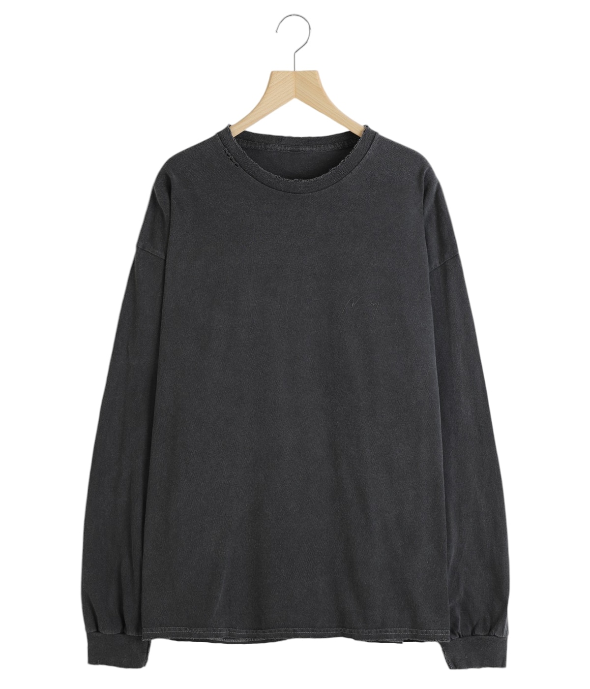 EMBROIDERY DYED LS T-SHIRT | ANCELLM(アンセルム) / トップス
