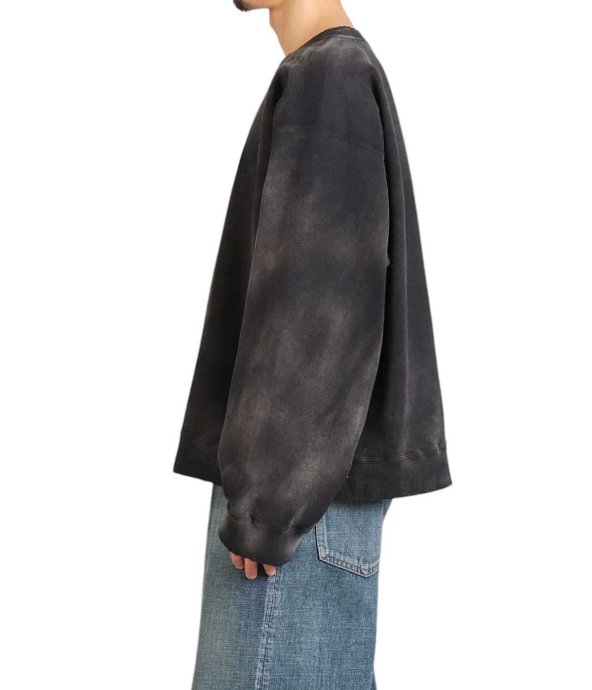 ANCELLM　UNEVENNESS SWEAT SHIRT SAX UNEVENNESS SWEAT SHIRT(SAX) – ANCELLM