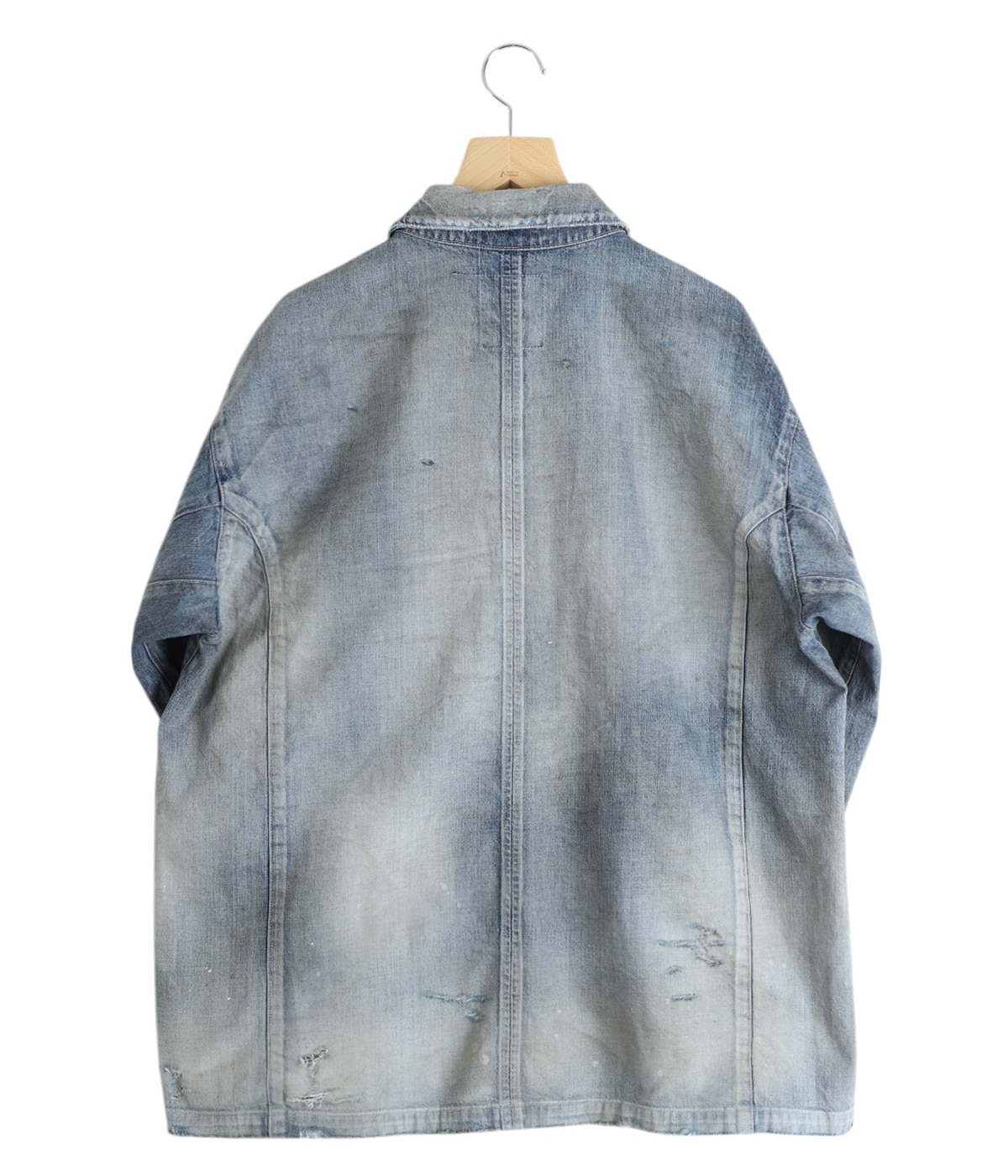 【Ancellm】DENIM COVERALL Jacket 25ss Anselm ANCELLM 25SS DENIM COVERALL ANC-JK44-A distressed
