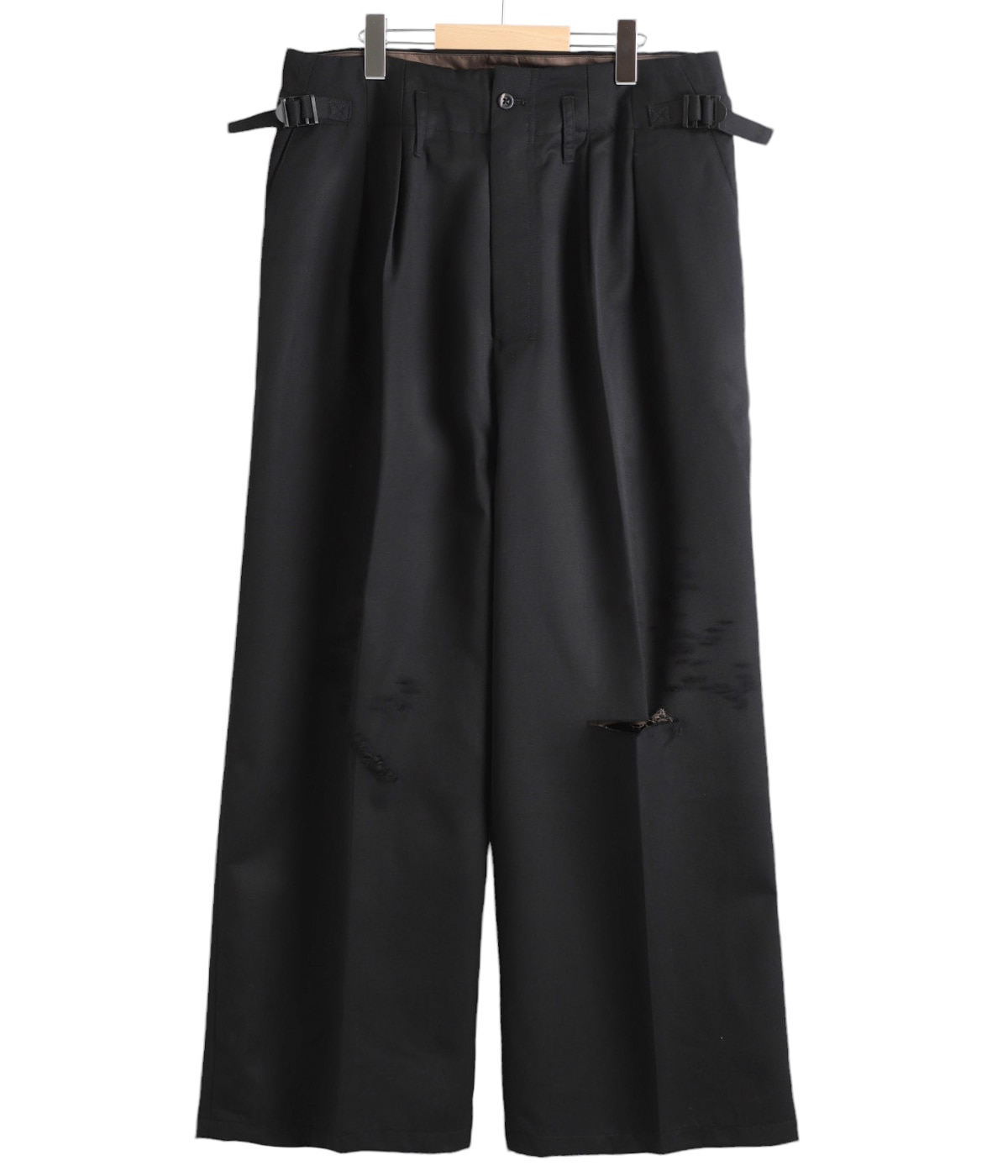 WOOL DAMAGE WIDE SLACKS | ANCELLM(アンセルム) / パンツ