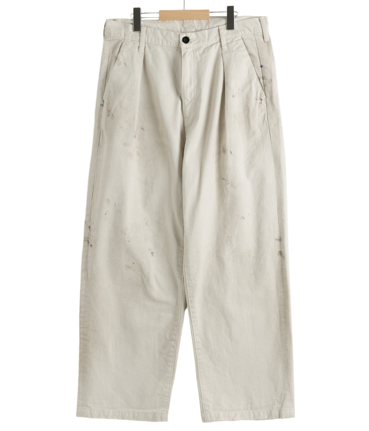 アンセルム　PAINT CHINOTROUSERS(IVORY) PAINT CHINO TROUSERS(IVORY) – ANCELLM