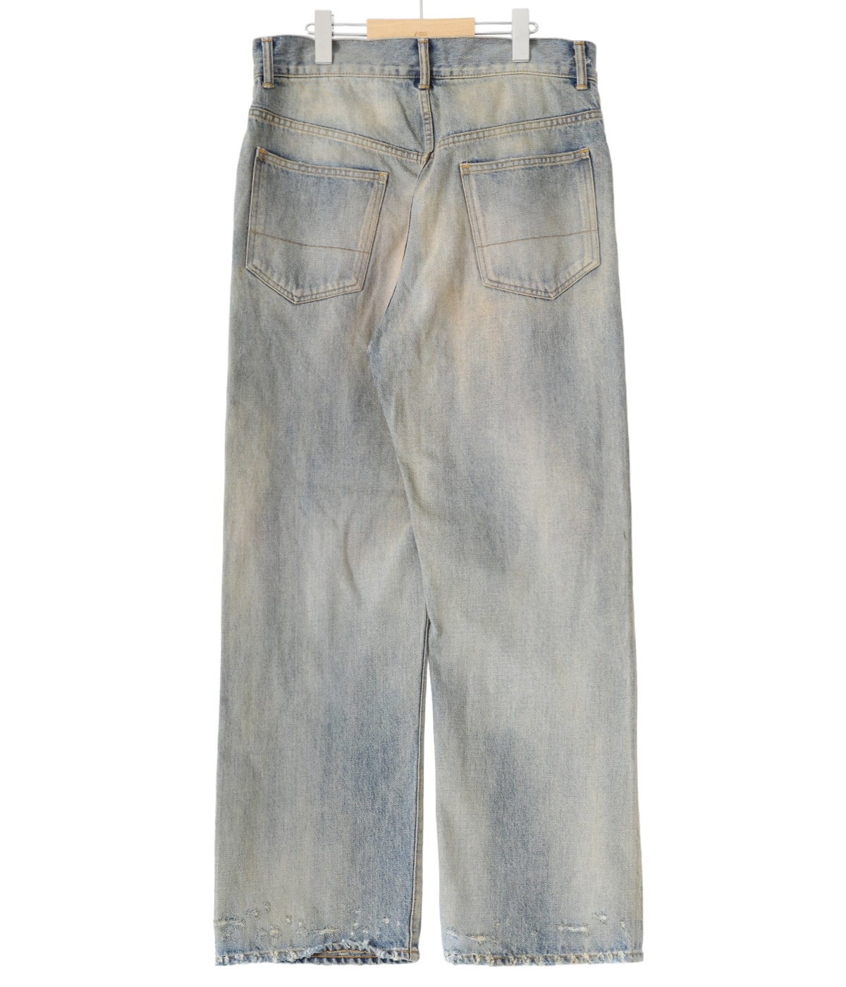 P/DAMAGE DENIM STRAIGHT 5P PANTS | ANCELLM(アンセルム