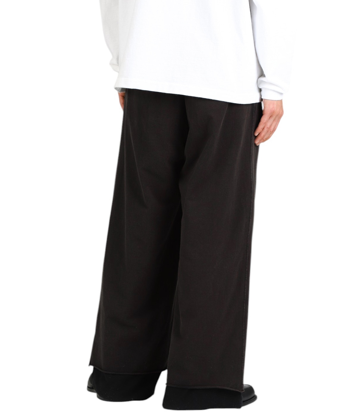 FADED DRAPE WIDE EASY CUT SLACKS | ANCELLM(アンセルム