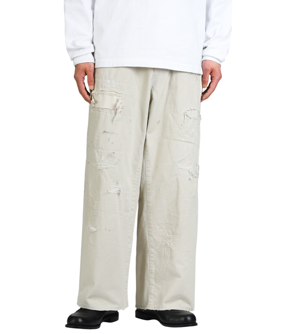 ANCELLM REMAKE WIDE CHINO TROUSERS ベージュ ANCELLM/アンセルム/REMAKE WIDE CHINO TROUSERS | GARDEN