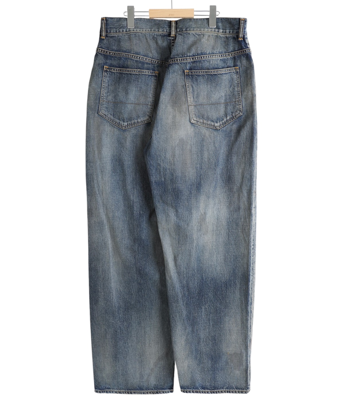 パンツ GOLD / tapered 5P denim ANCELLM - AGING SELVEDGE TAPERED 5P DENIM PANTS/INDIGO