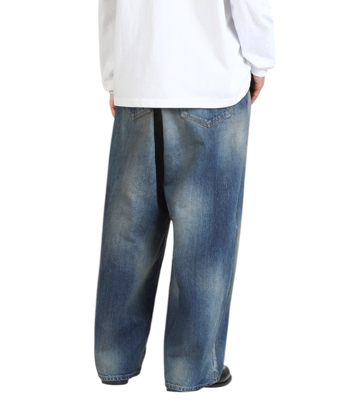 パンツ ancellmDAMAGEWIDE5PDENIMPANTSWHITE ANCELLM AGING WIDE 5P DENIM PANTS WHITE 通販ページ octavia
