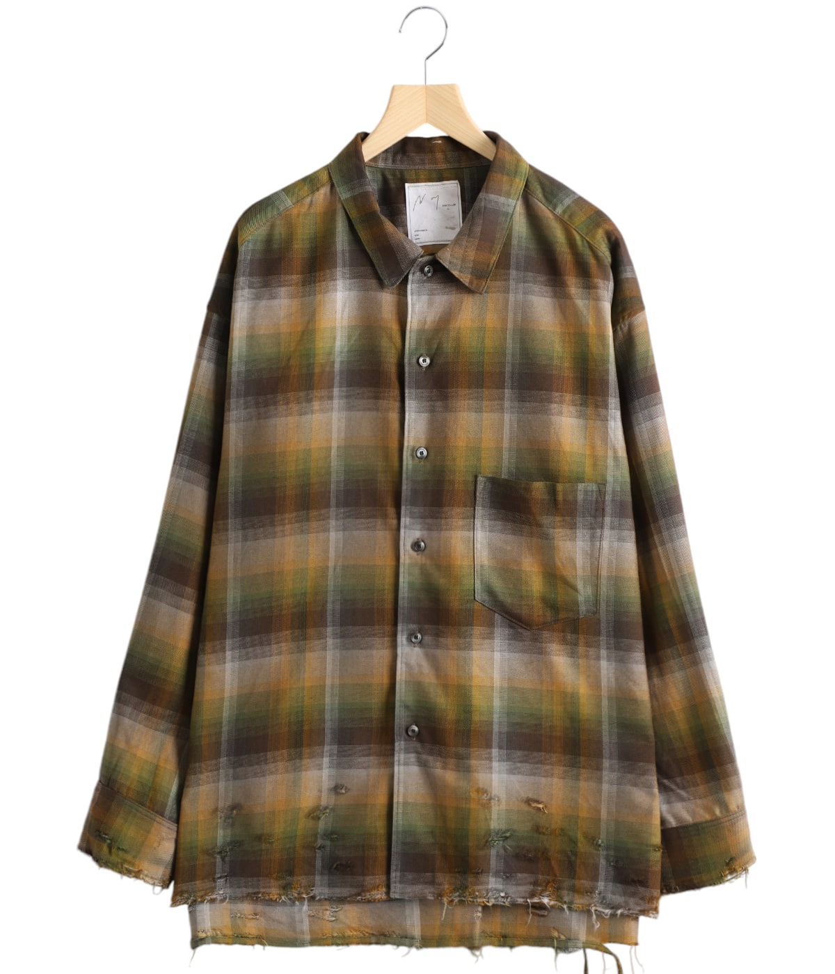 ANCELLM / アンセルム R/C CHECK CRASH LS SHIRT ANCELLM R/C CHECK CRASH LS SHIRT | MusterWerk Sud.