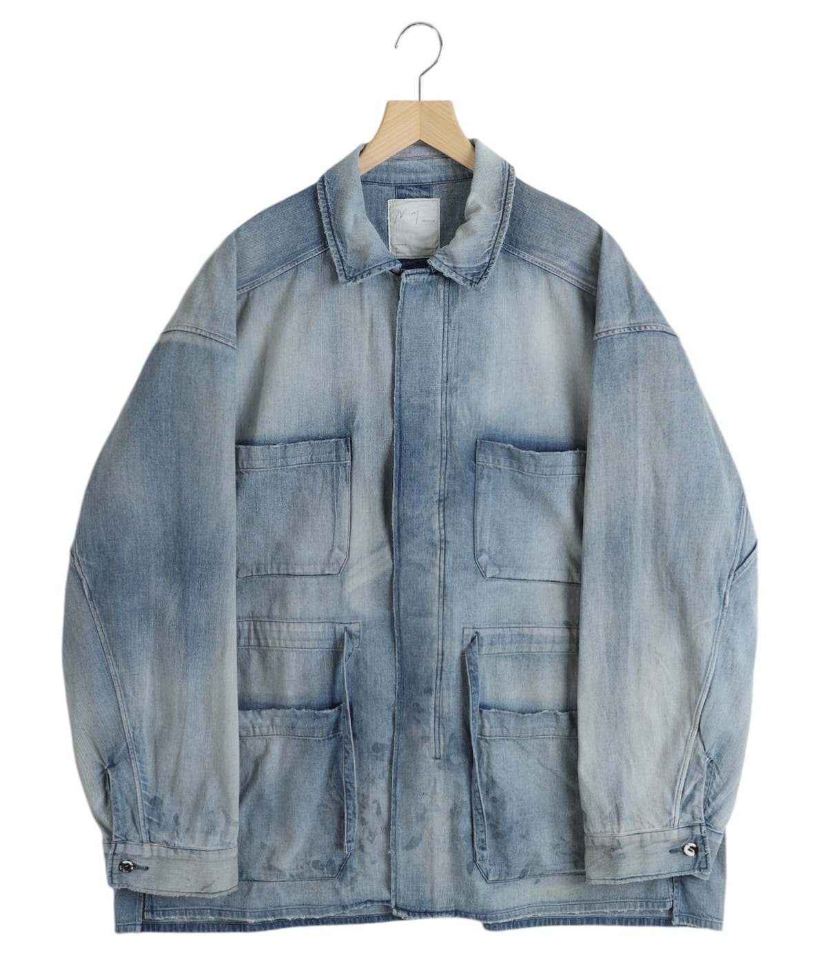ANCELLM アンセルム 23ss ダメージ スウェット シャツ ジャケット ANCELLM（アンセルム） 2022AW 22AW DAMAGE SWEAT SHIRT