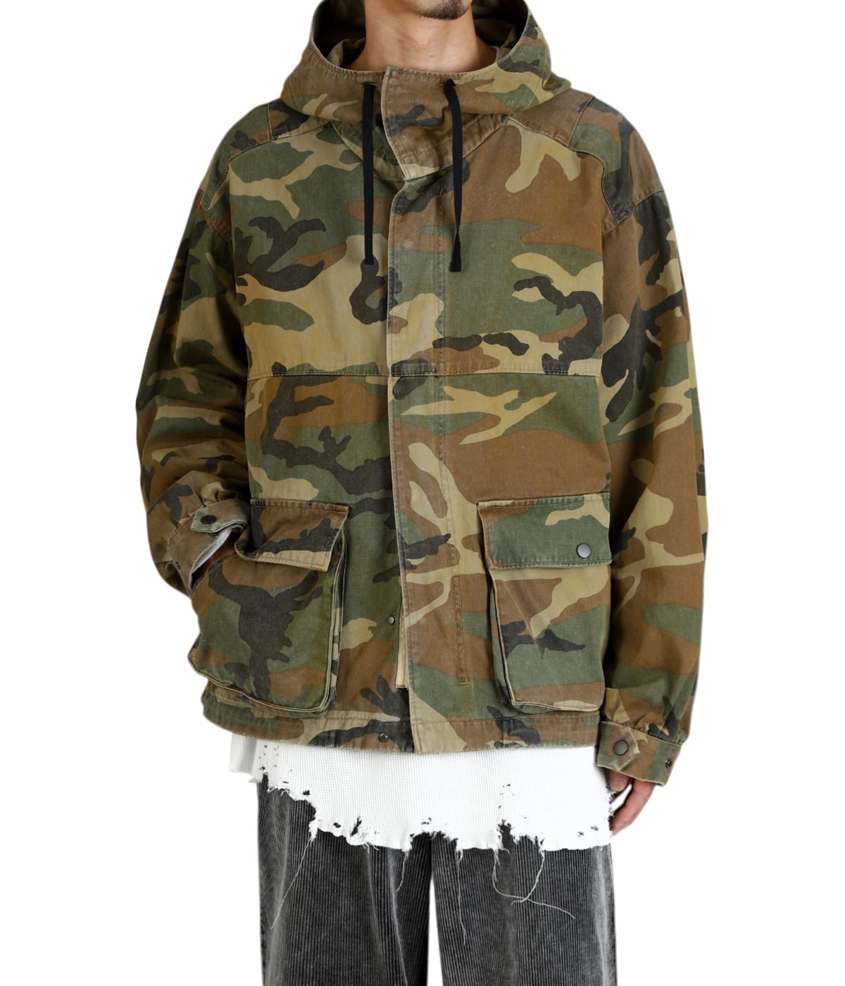 ANCELLM/アンセルム/CAMO HOODIE JACKET サイズ2 7/12 11:00販売開始】(anc-sh64) / ANCELLM (アンセルム) /CAMO