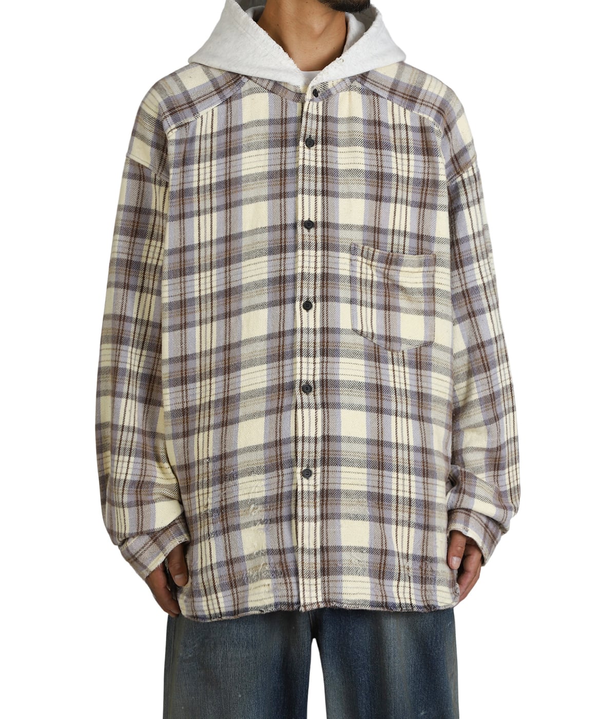 NEL CHECK HOODIE SHIRT | ANCELLM(アンセルム) / トップス 長袖
