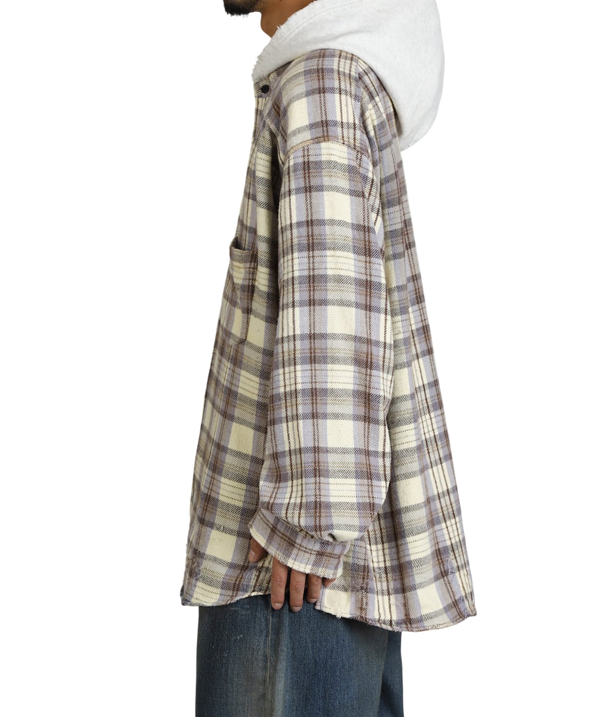 NEL CHECK HOODIE SHIRT | ANCELLM(アンセルム) / トップス 長袖