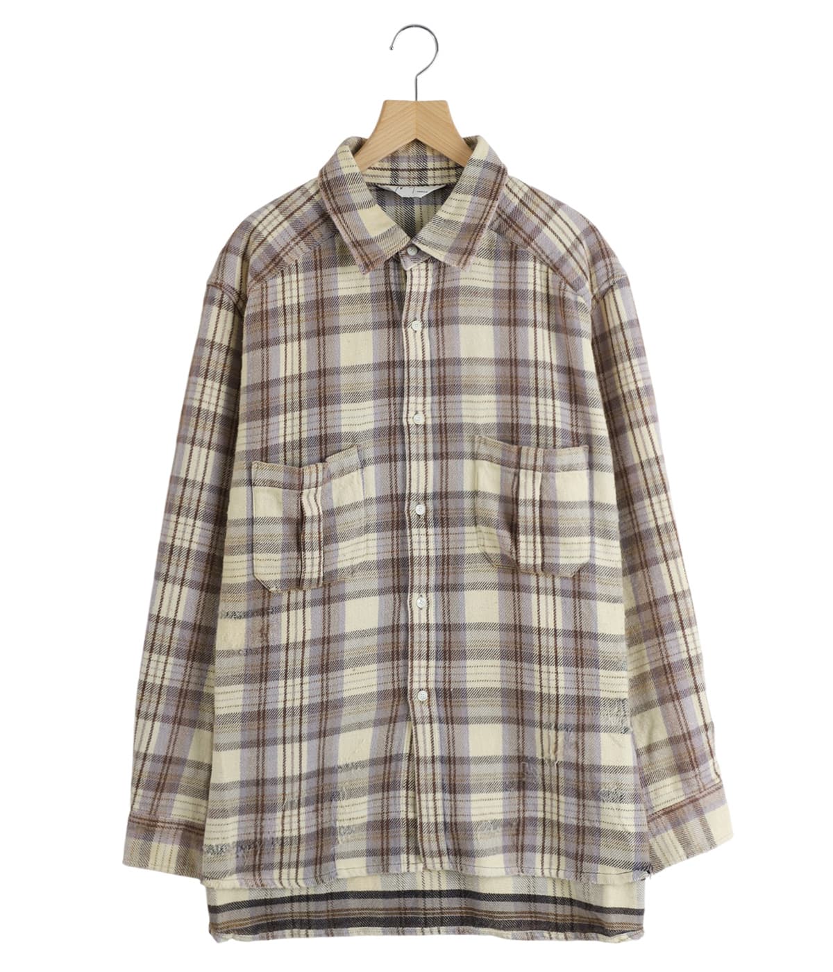 NEL CHECK OVER WORK SHIRT | ANCELLM(アンセルム) / トップス 長袖
