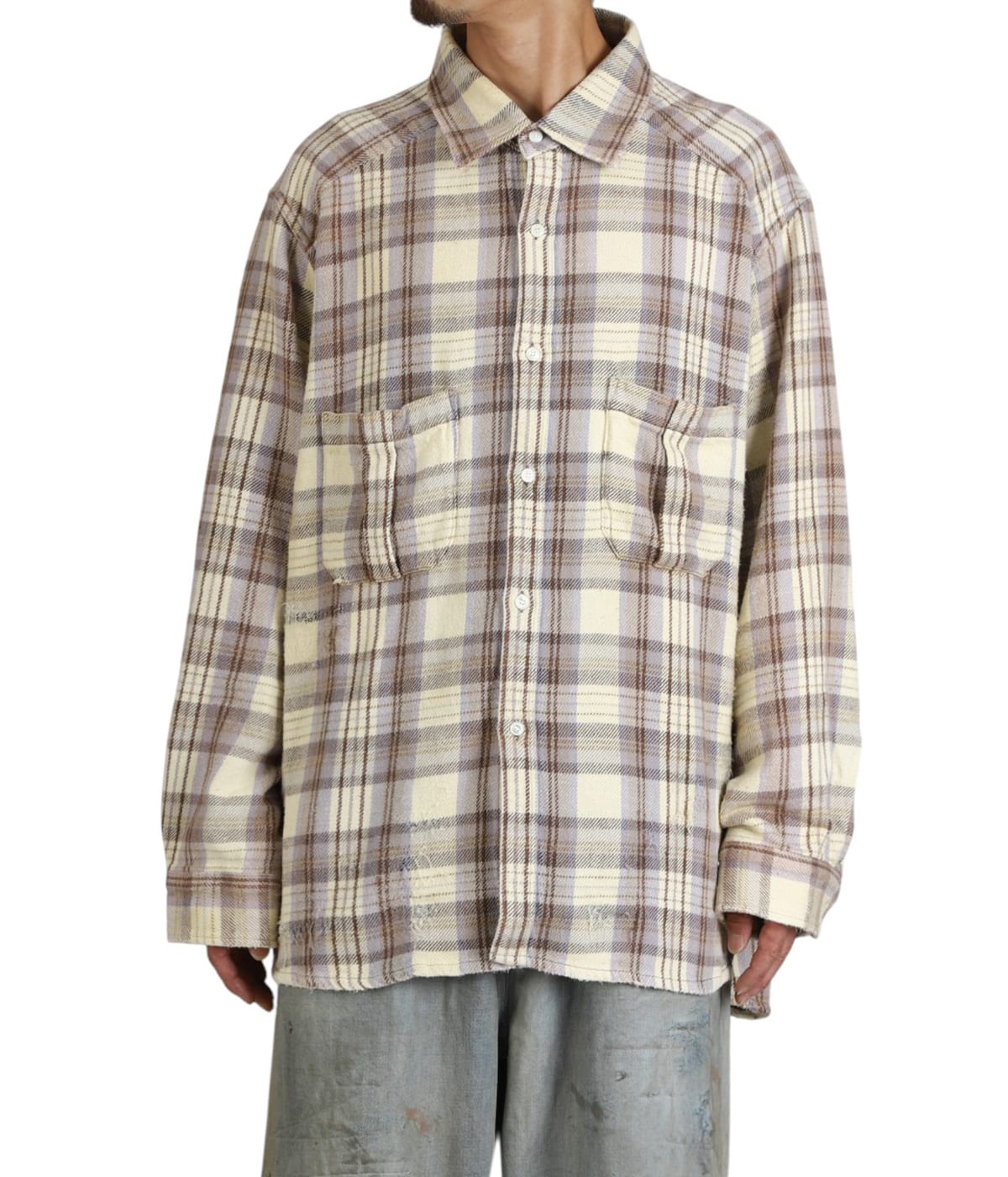 NEL CHECK OVER WORK SHIRT | ANCELLM(アンセルム) / トップス