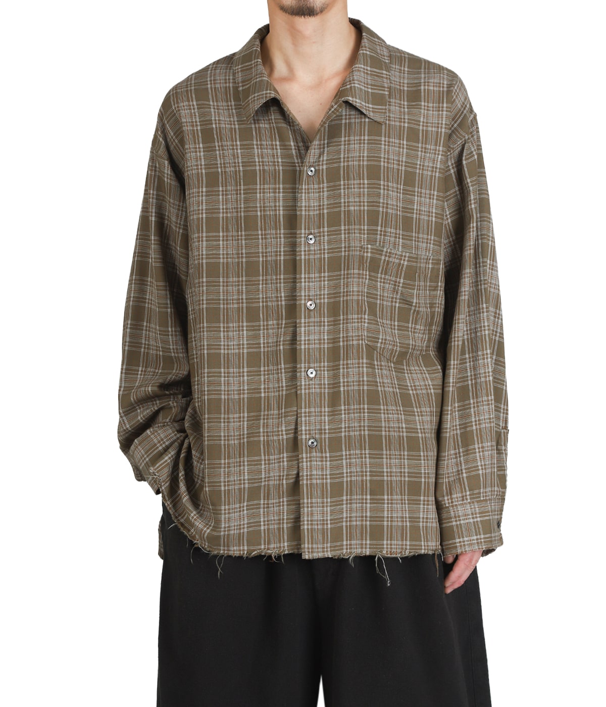 AGING RAYON CHECK SHIRT | ANCELLM(アンセルム) / トップス 長袖