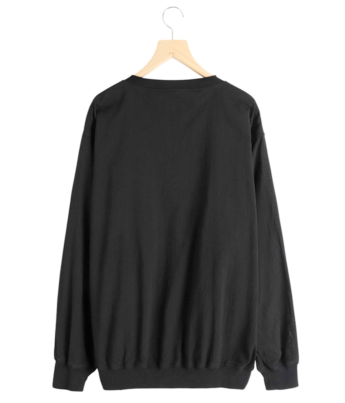 コモリ COMOLI 長袖 カットソー 1 S相当 ネイビー オーバーサイズ COMOLI (コモリ) コットンジャージ 長袖Tシャツ