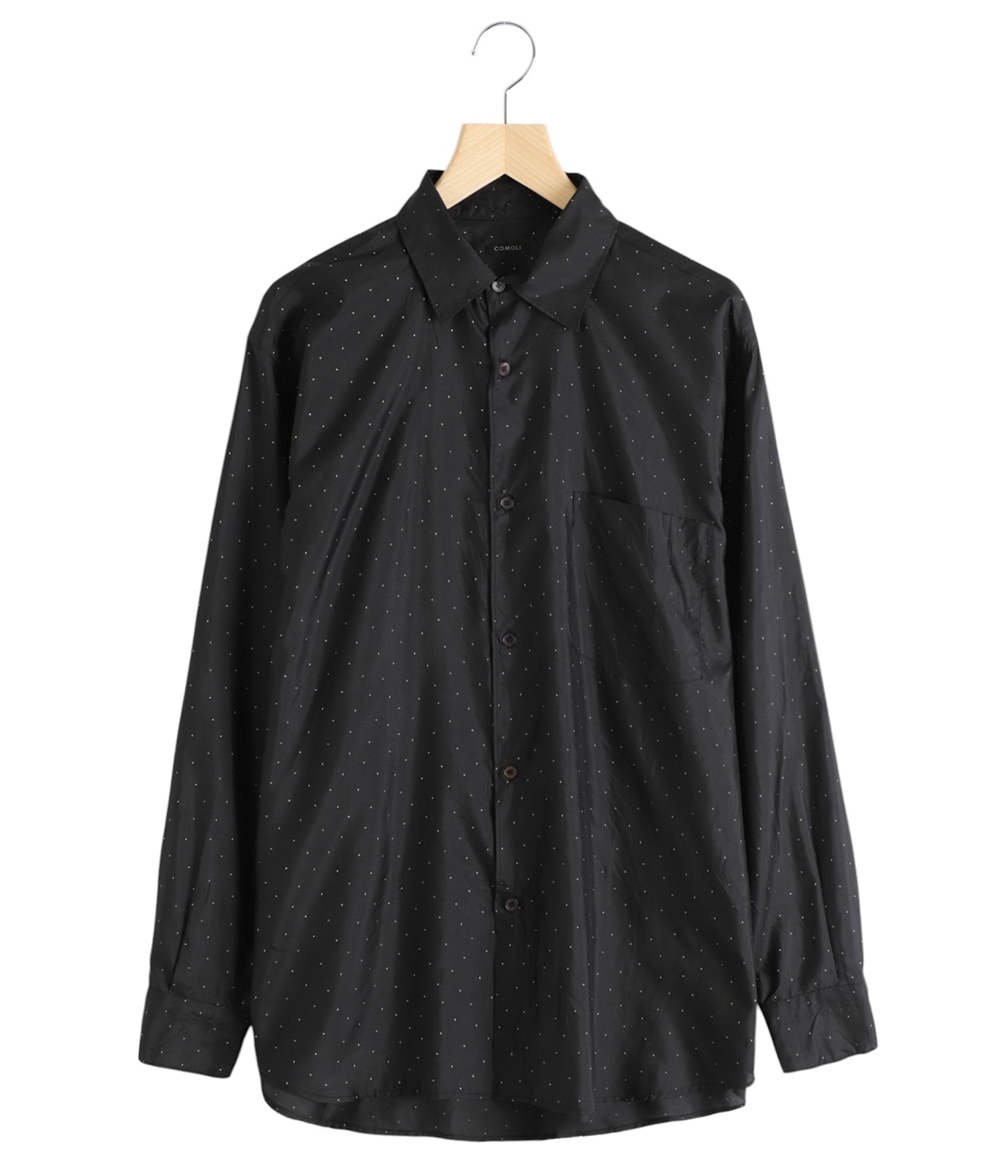 COMOLI コモリ シルクドット コモリシャツ サイズ2 COMOLI (コモリ) シルクドット コモリシャツ [DOT]