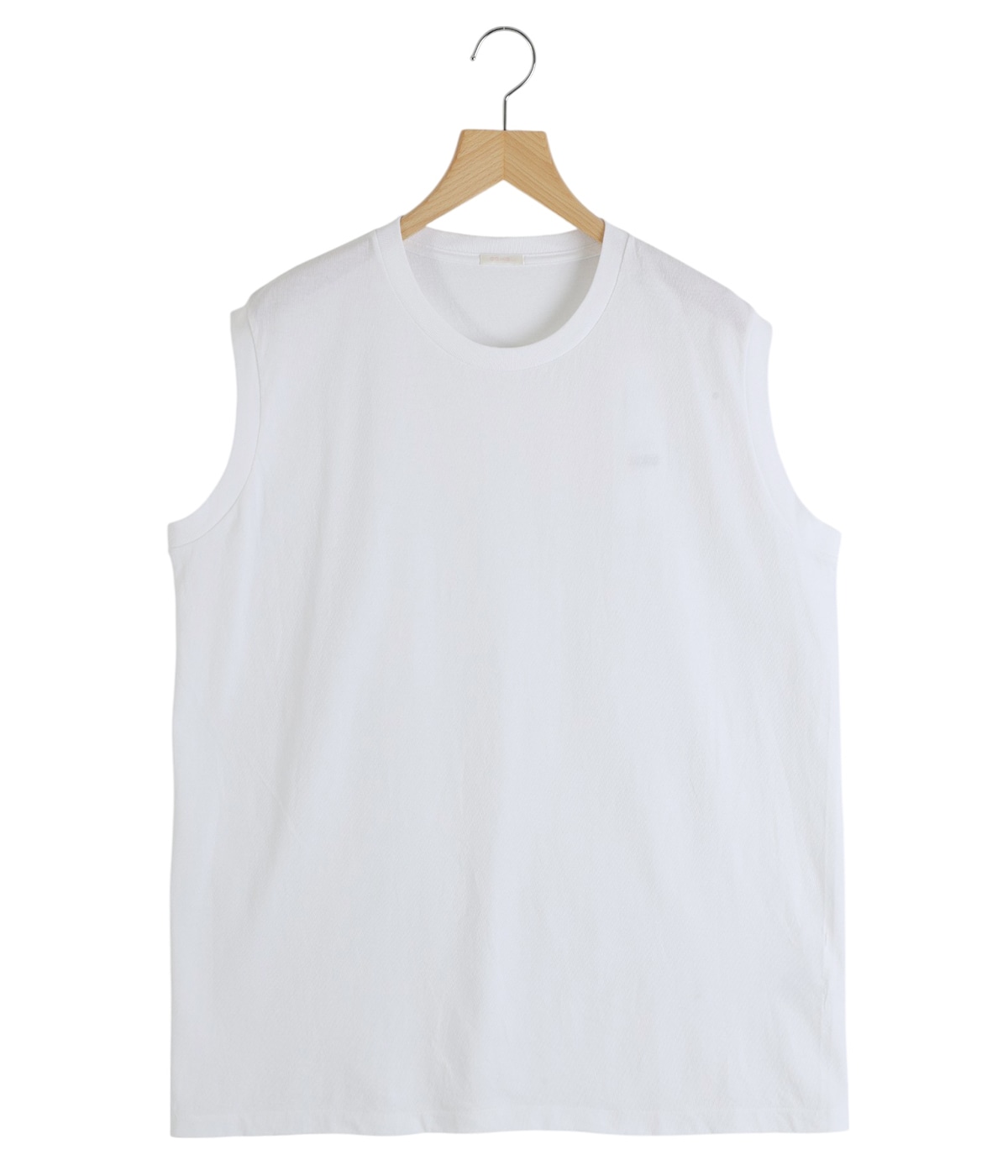 COMOLI (コモリ) コットンジャージ ノースリーブ [WHITE] COMOLI (コモリ) コットンジャージ ノースリーブ