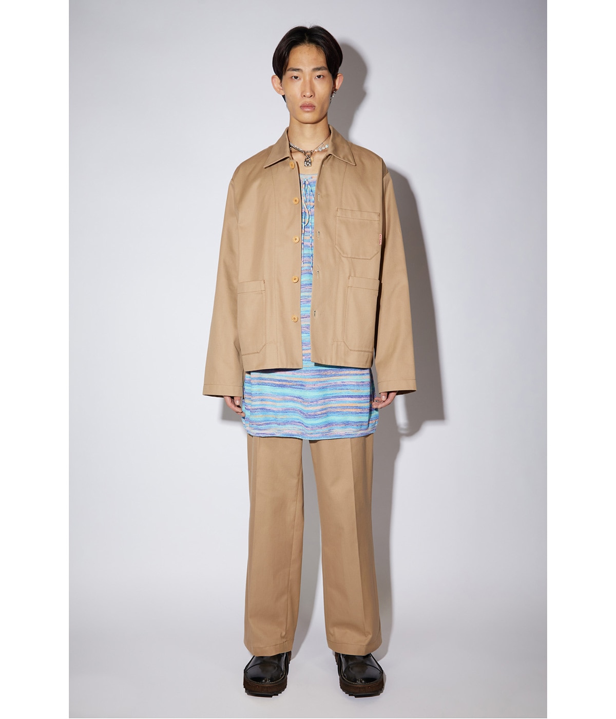 ACNE STUDIOS コットンボイル オーバーサイズ ミディワンピース ACNE STUDIOS コットンボイル オーバーサイズ ミディワンピース