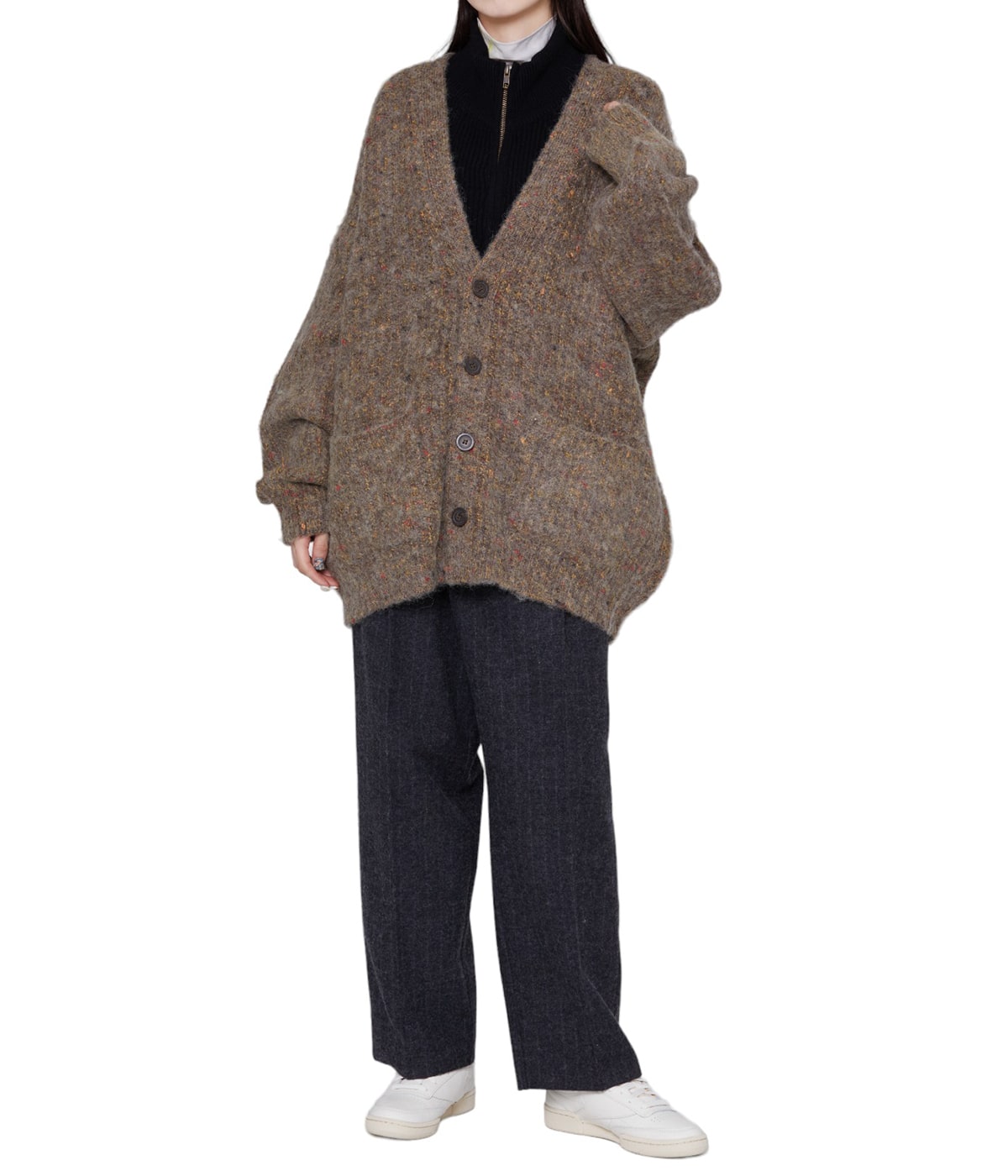 V/N SHAGGY NEP CARDIGAN | BALLAST ARK(バラストアーク