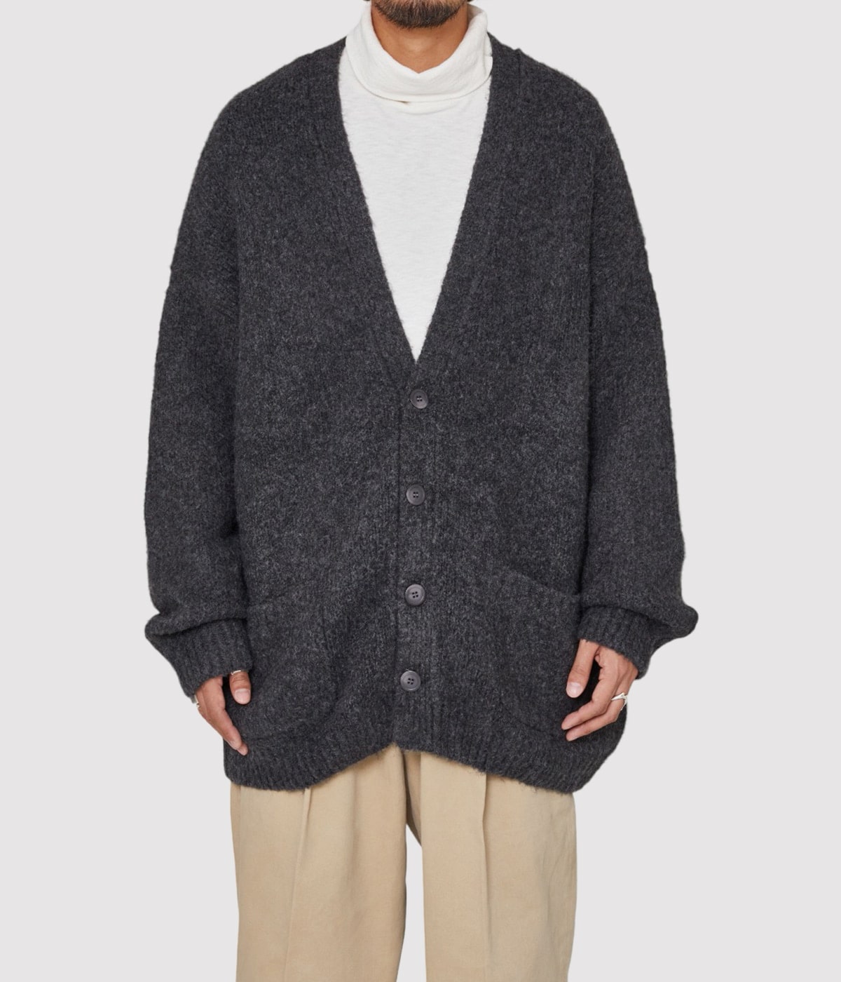 At Last & Co. アットラスト ウールカーディガン 2トーン 2025年最新