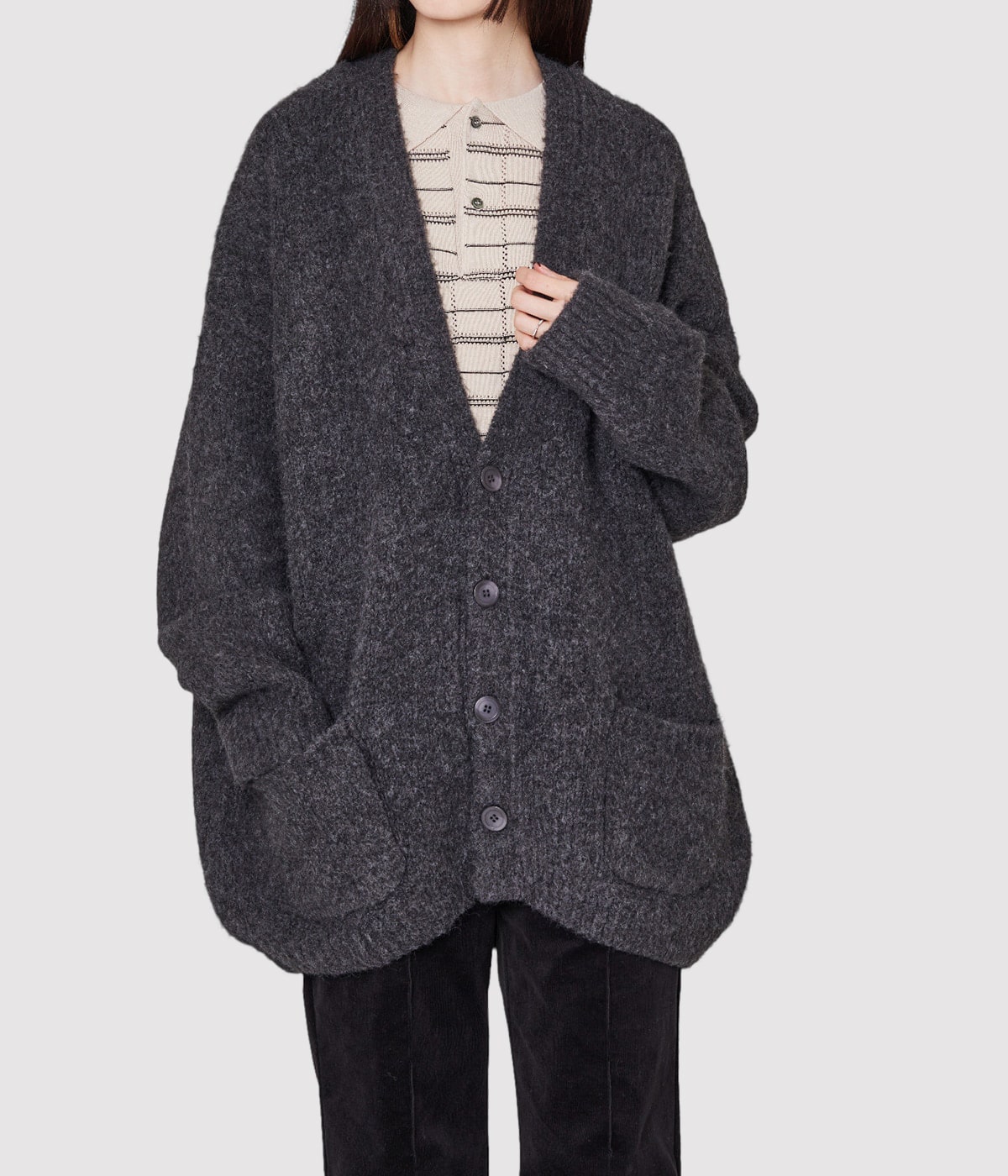 V/N SHAGGY CARDIGAN | BALLAST ARK(バラストアーク) / トップス