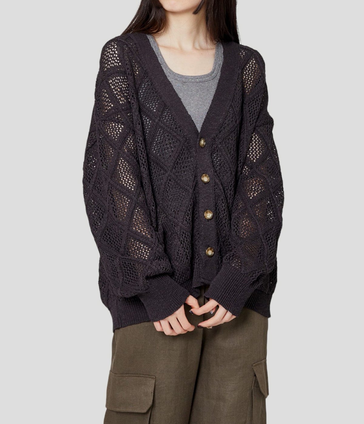 DAIYA MESH CARDIGAN | BALLAST ARK(バラストアーク) / トップス