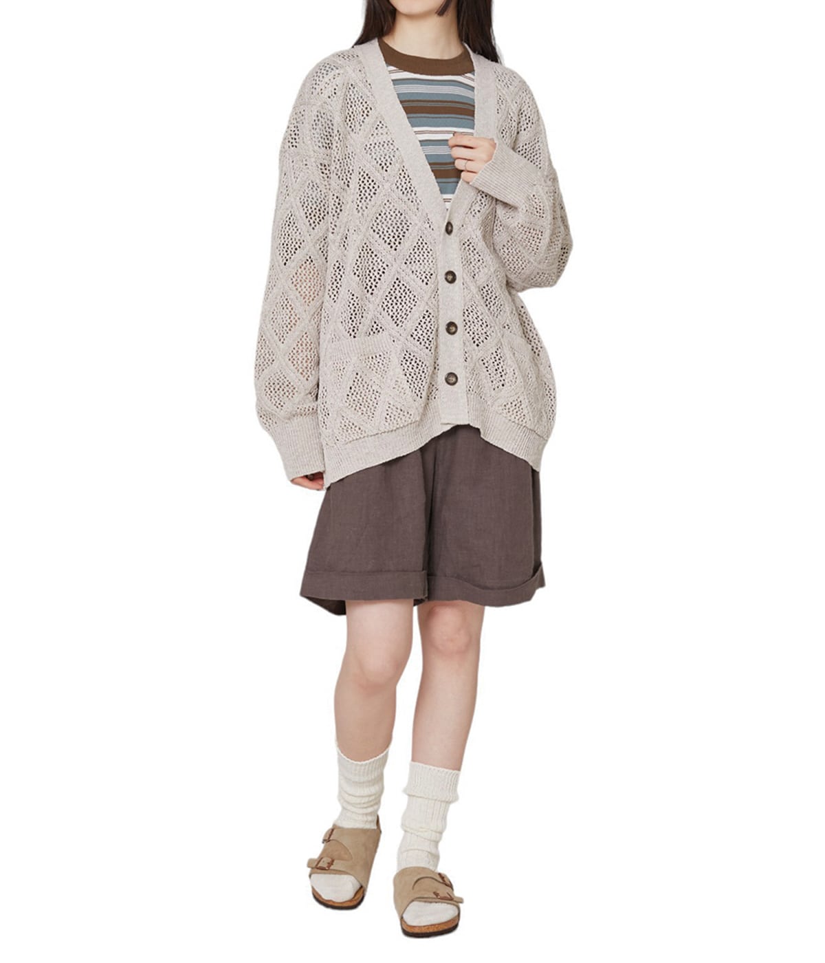 トップス BALLAST ARK MESH CARDIGAN DAIYA MESH CARDIGAN | BALLAST ARK(バラストアーク) / トップス