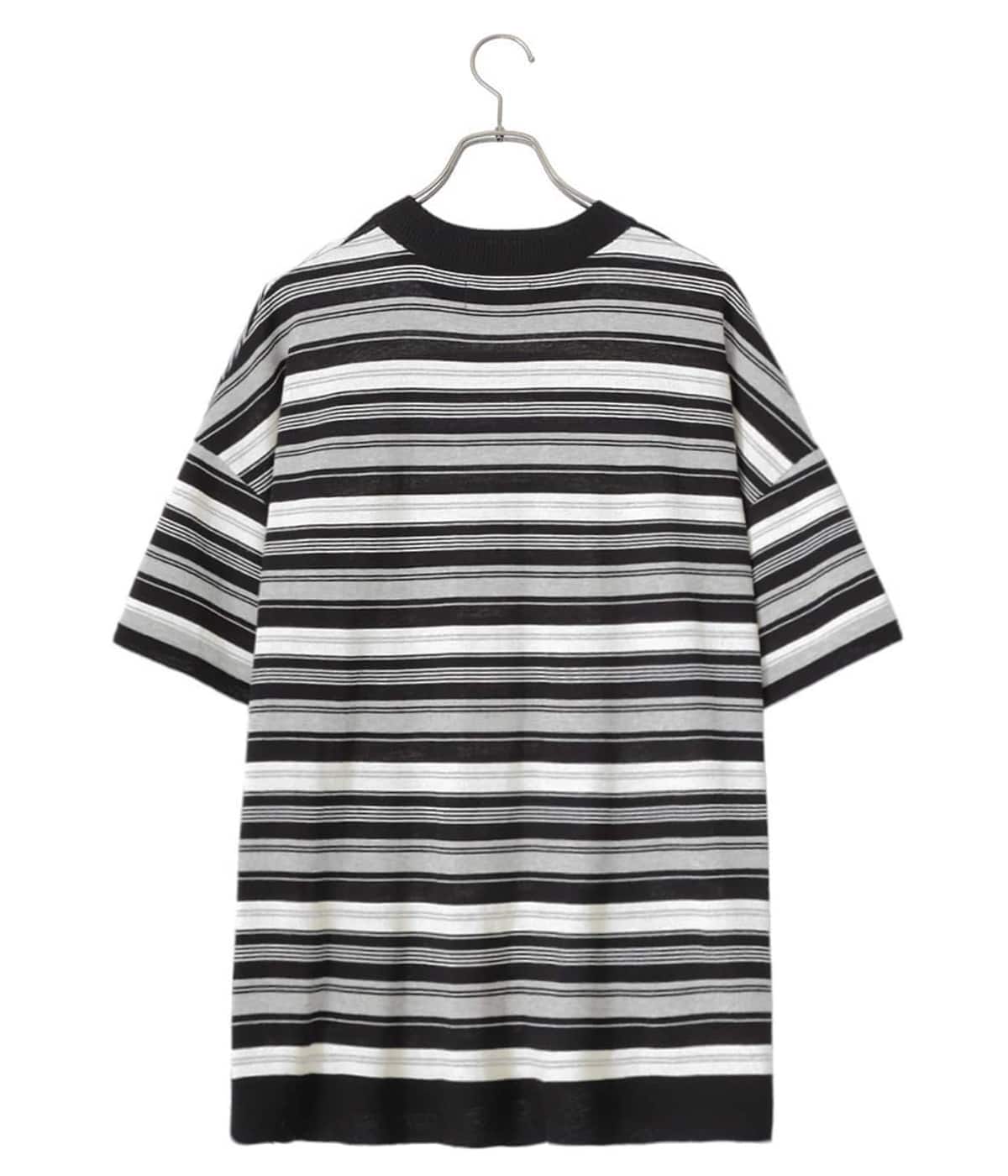 MULTI BORDER COTTON KNIT TEE | BALLAST ARK(バラストアーク