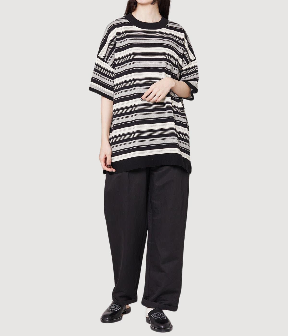 model（164cm） 着用サイズ：M