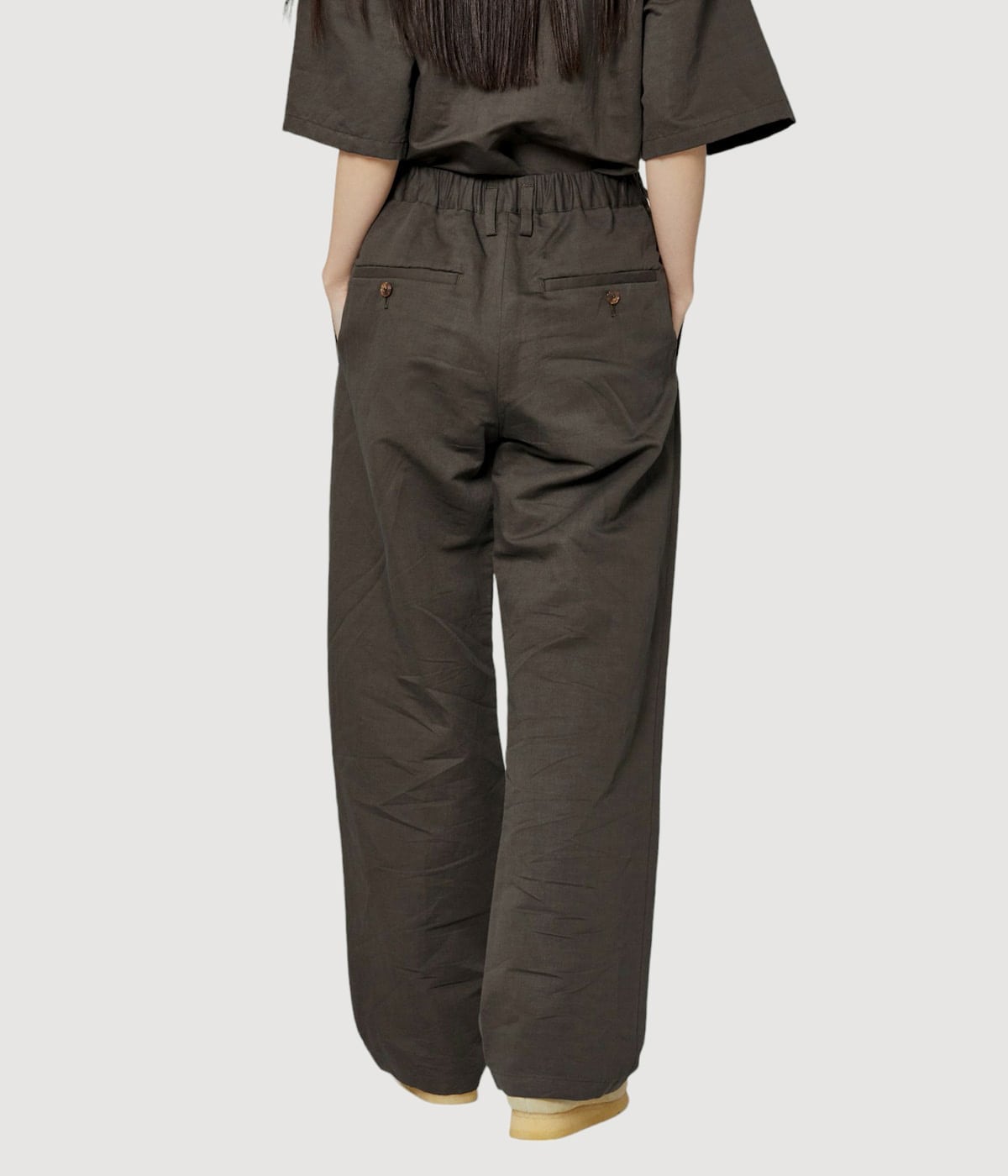 COTTON LINEN 2TUCK EASY PANTS | BALLAST ARK(バラストアーク