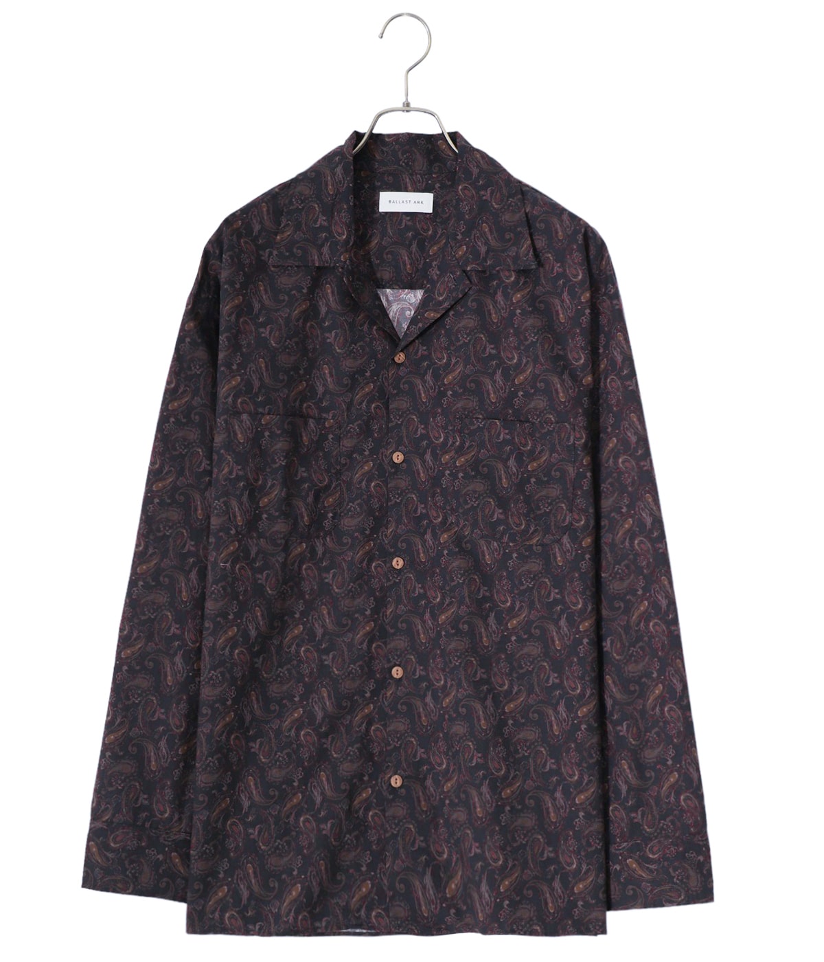 PAISLEY OPEN COLLAR SHIRT | BALLAST ARK(バラストアーク