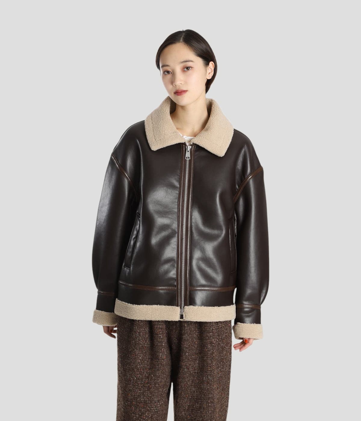 model（166cm） 着用サイズ：M