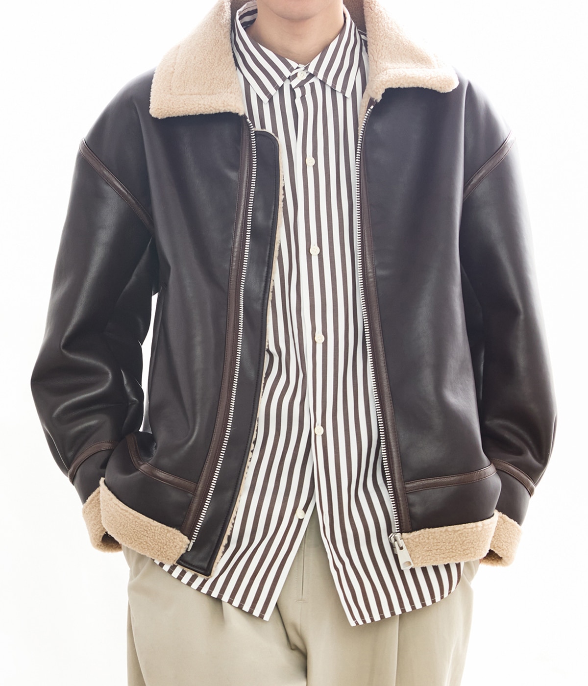 model（183cm)　着用サイズ：L