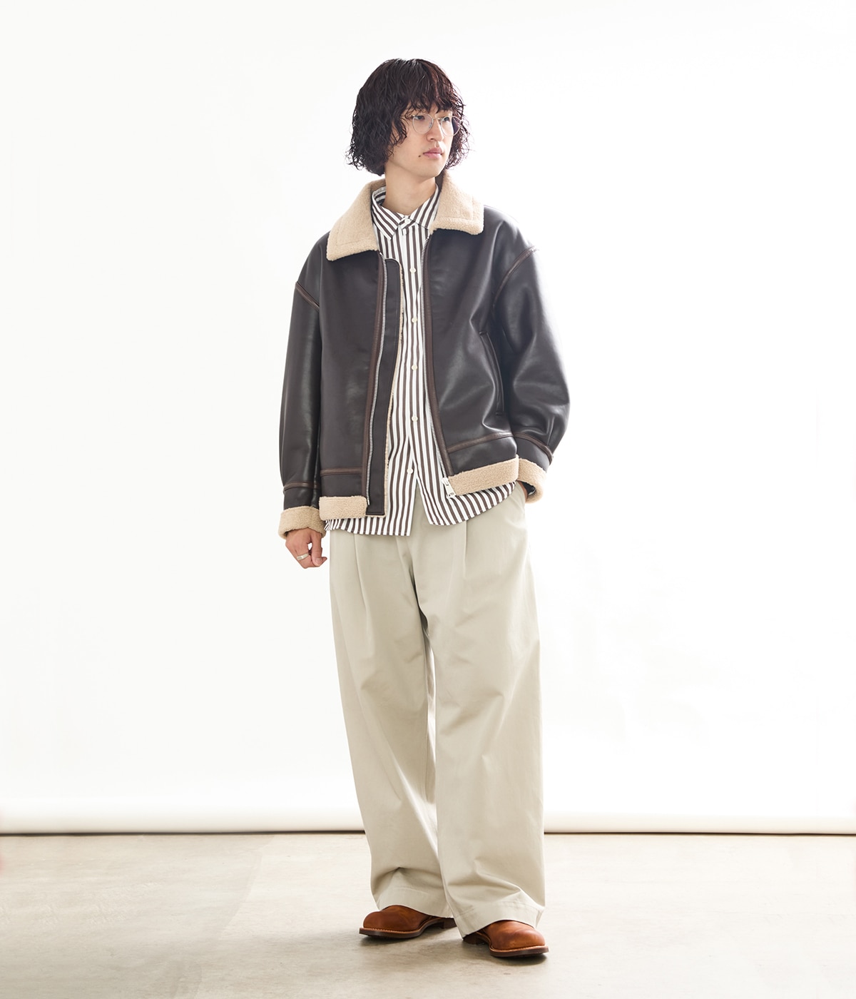 model（183cm)　着用サイズ：L