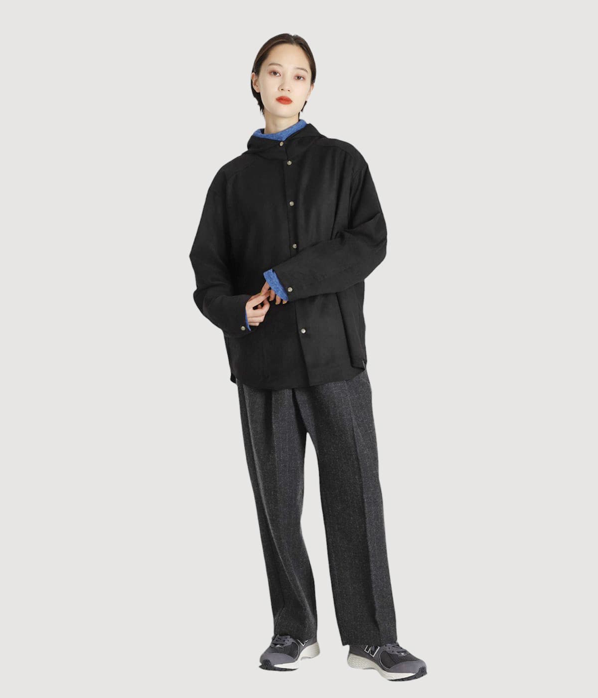 model（166cm） 着用サイズ：M