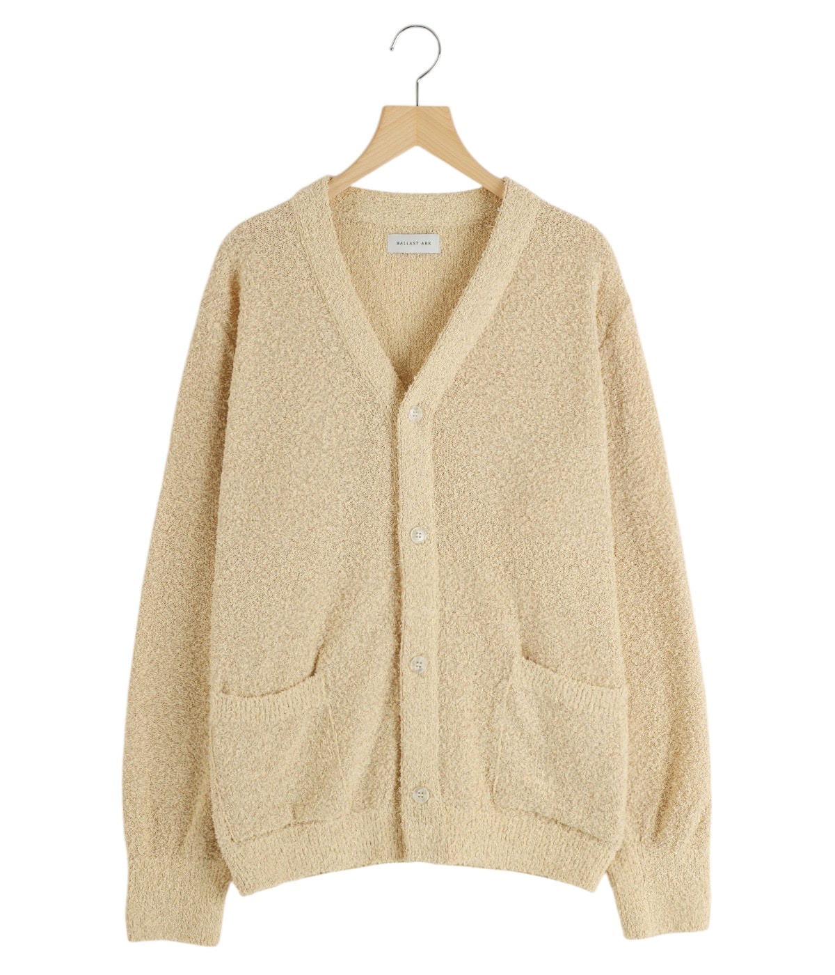 PILE LAME KNIT CARDIGAN