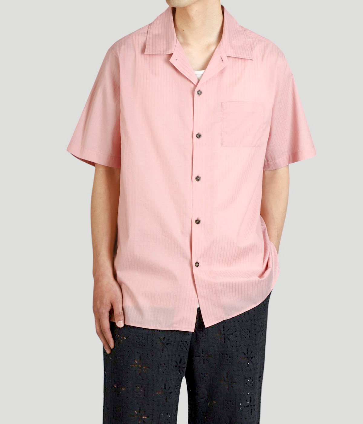 DOBBY DOT STRIPE S/S SHIRT | BALLAST ARK(バラストアーク