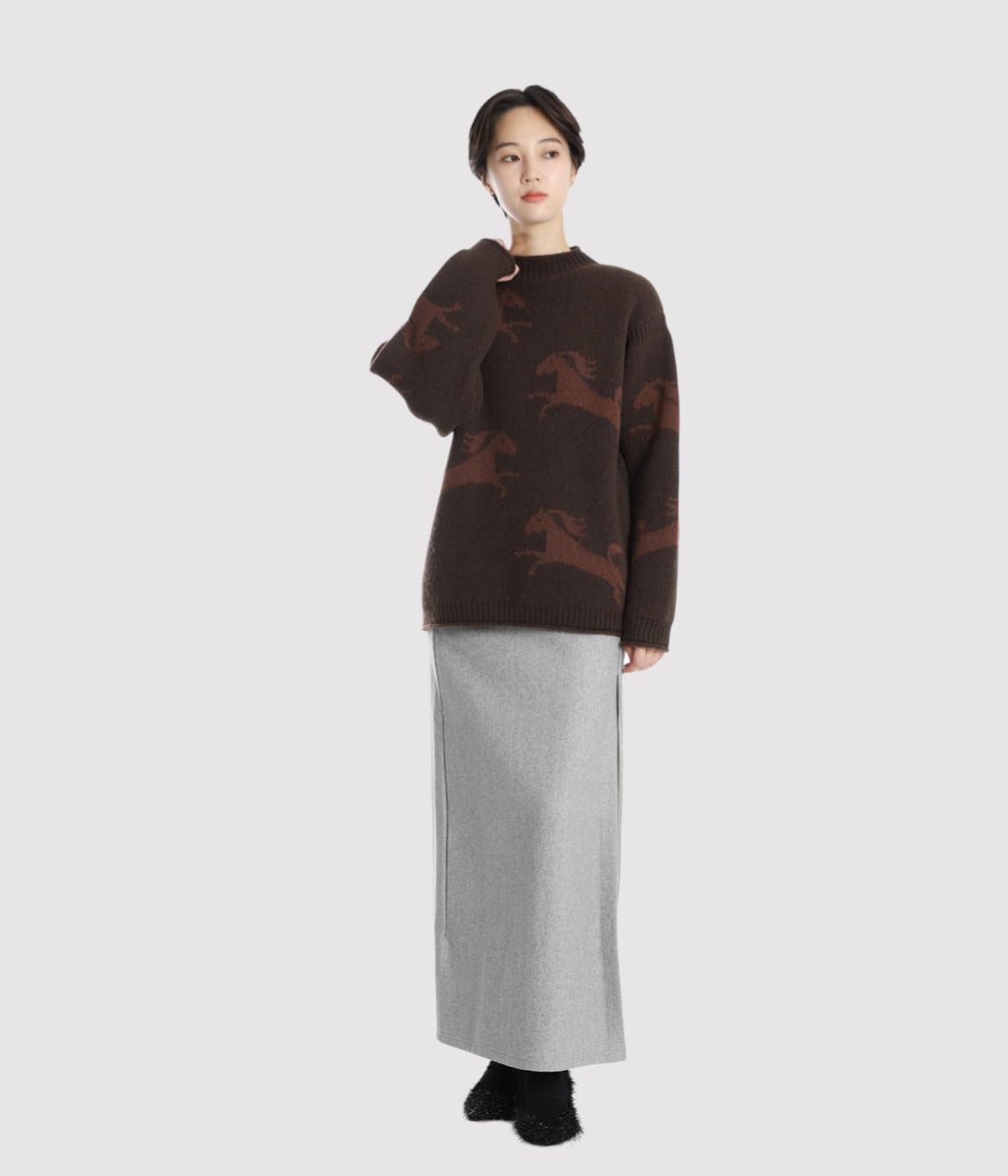 model（166cm） 着用サイズ：M