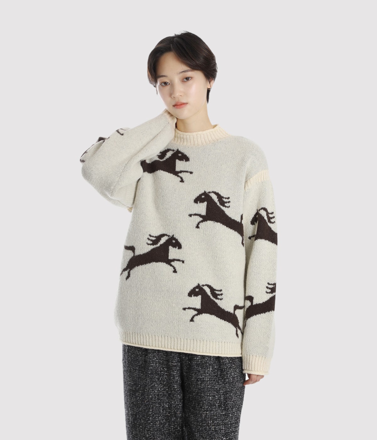 model（166cm） 着用サイズ：M