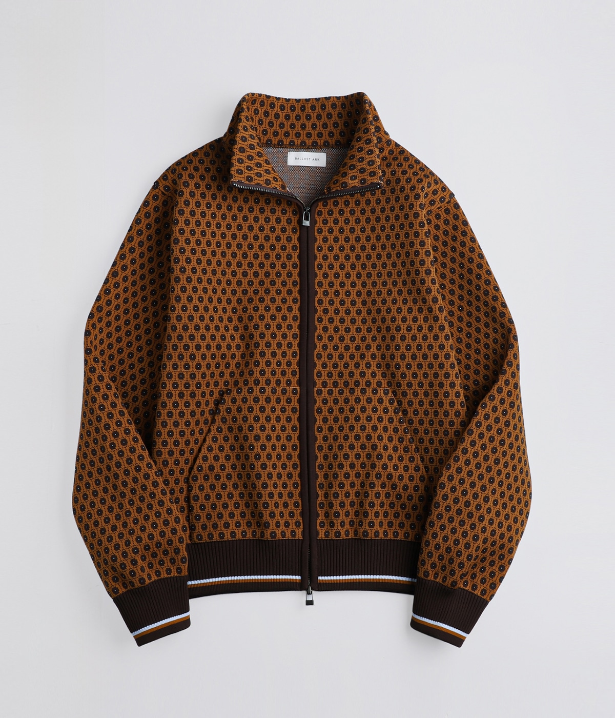 Zip-Up Jacquard Knit Blouson | BALLAST ARK(バラストアーク