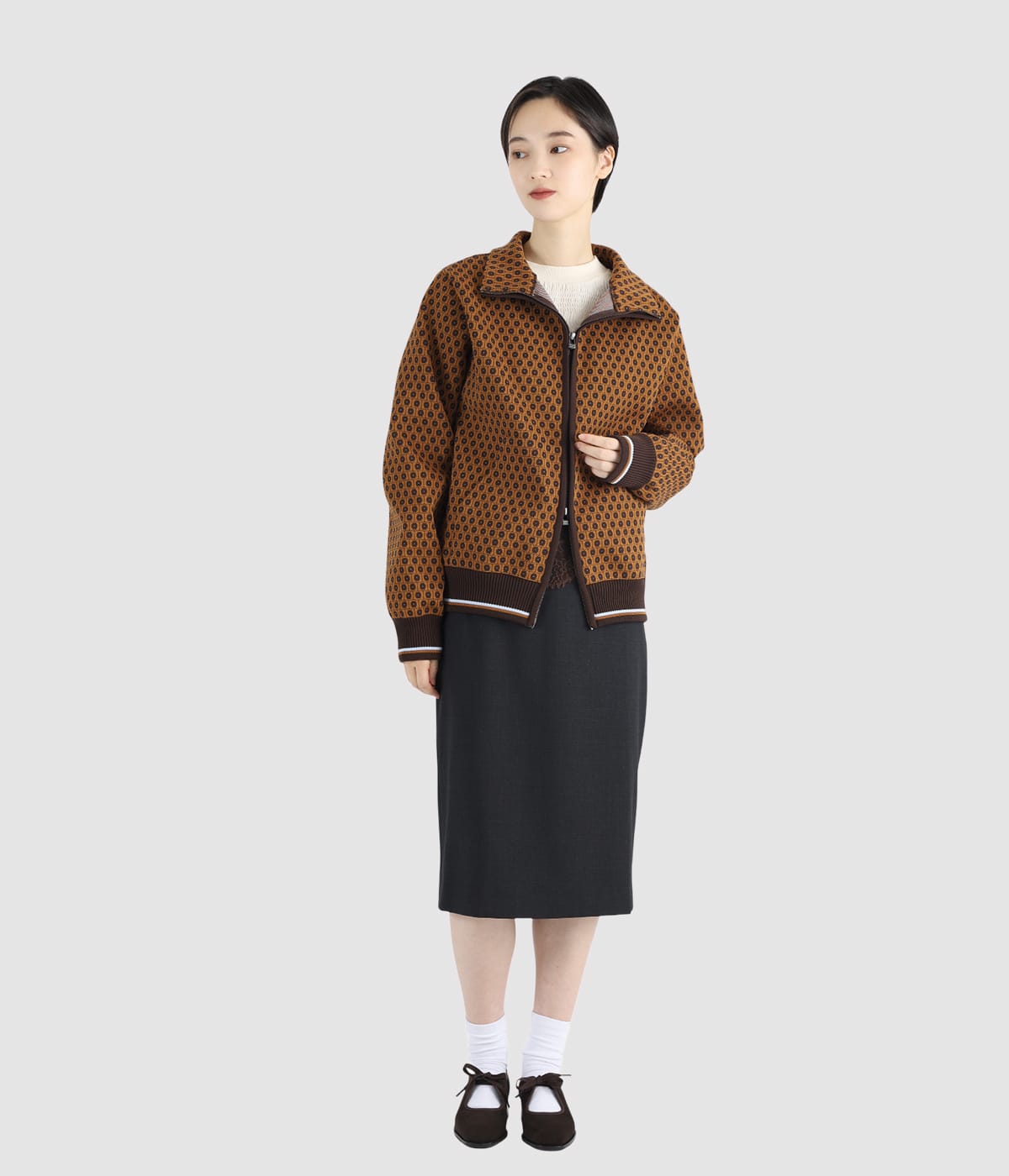 model（166cm） 着用サイズ：M