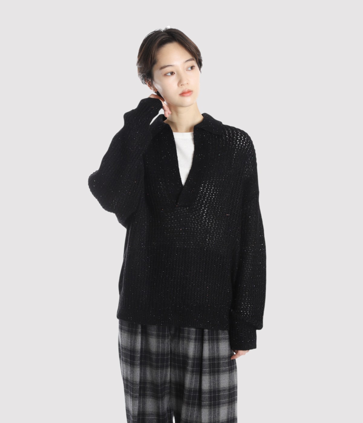 Sequined Glow Skipper Knit | BALLAST ARK(バラストアーク